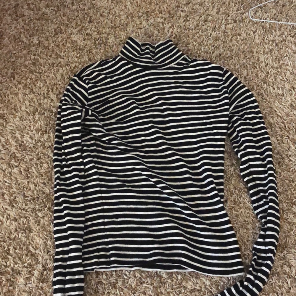 brandy melville stripped turtle neck